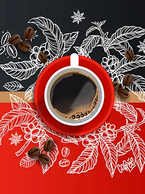 cafe para publicidad